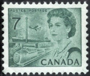 Canada SC#543 7¢ Queen Elizabeth II, Transport (1971) MLH