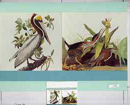 St Vincent 1985 Pelican & Heron (John Audubon 15c) or...