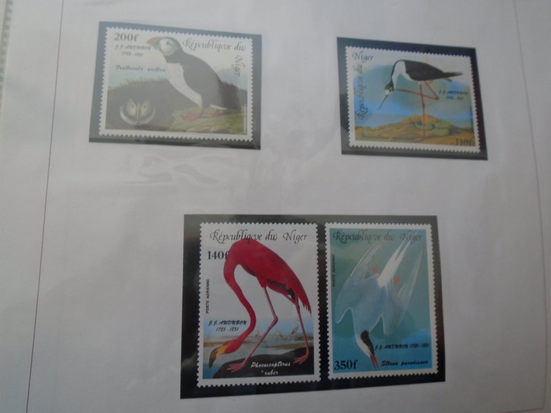 Niger   Birds  J J  Audubon  #  C352-55   MNH