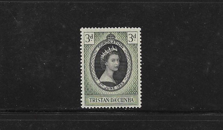 Tristan Da Cunha 1953 Coronation of QE II MNH