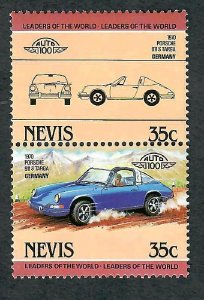 Nevis #296 Classic Cars MNH pair