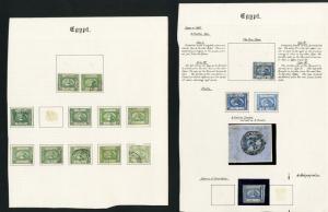 Egypt Stamp Study 1860's Classic Issue mint/used 130x +