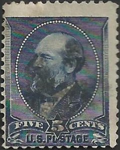 # 216 Indigo Used Double Or Shifted Transfer James A. Garfield