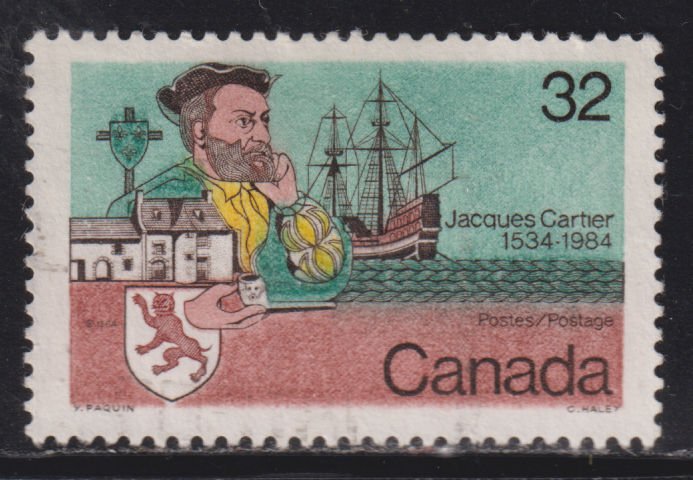 Canada 1011 Jacques Cartier and Ship 32¢ 1984