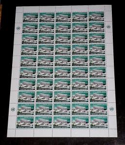 U.N. 1974, NEW YORK #245, I.L.O. HEADQUARTERS SHEET/50, NICE!! LQQK!!