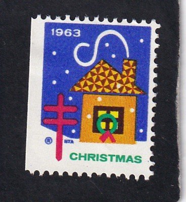 United States   #    WX218     Christmas seals,   unused