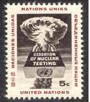 UN-NY # 133 Nuclear Testing Cessation (1)  Mint NH