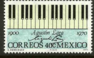 MEXICO 1036, In Memoriam Agustin Lara, Composer. MINT, NH. VF.