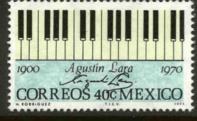 MEXICO 1036 In Memoriam Agustin Lara, Composer. MINT, NH. VF.