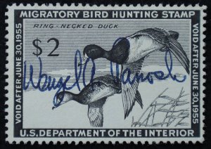 U.S. Used Stamp Scott #RW21 $2 Federal Duck Hunting. Very Fine. Choice!