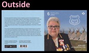 Canada 3340a Indigenous Leaders Marie-Anne Day Walker-Pelletier 'P' booklet MNH