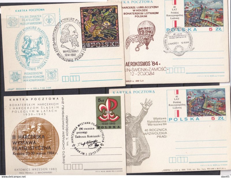 Poland 10 Postal Stationary Cards Special cancel 16116