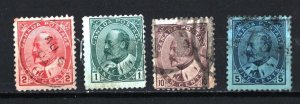 CANADA 1903 KING EDWARD VII SET OF 4 STAMPS USED/HINGED