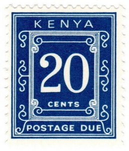 (I.B) KUT Postal : Kenya Postage Due 20c