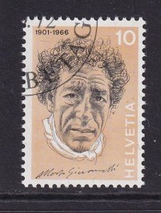 Switzerland  #546 cancelled 1972  portraits 10c