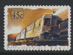 Australia SG 1414  Used  -Trains self adhesive 