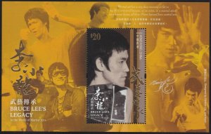 Hong Kong Bruce Lee's Legacy in Martial Arts 李小龍 $20 sheetlet MNH 2020 