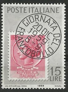 Italy # 793   Stamp Day  1959   (1)   Mint NH