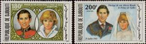 Djibouti Scott 259-260 Mint never hinged.