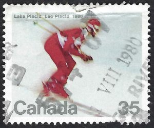 Canada #848 35¢ Winter Olympics - Lake Placid (1980). Used.