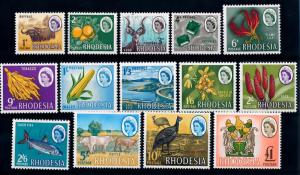 [67030] Zimbabwe Rhodesia 1966 Flora Flowers Birds Cattle Fish  MNH