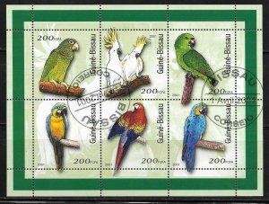 Guinea Bissau Parrots Used - No catalogue