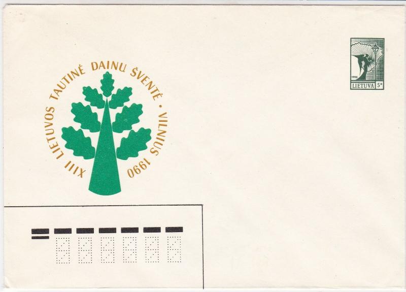 Lithuania UNUSED Stationary Stamps Cover Ref 31157