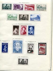 Saar collection Mint VF 11 pages - Lakeshore Philatelics