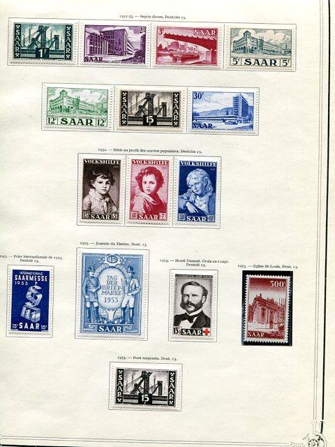 Saar collection w/ varieties mint on 11  pages VF  - Lakeshore Philatelics