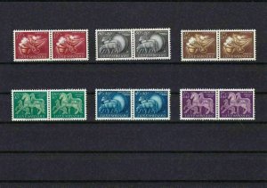 LUXEMBOURG 1954 NATIONAL WELFARE FUND MNH STAMPS PAIRS  SET CAT £110   REF 4886