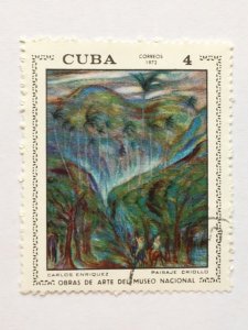 Cuba–1972–Single “Art” stamp–SC# 1672 - CTO