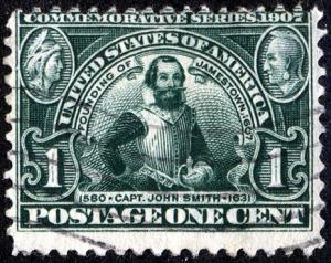 SC#328 1¢ Jamestown Issue (1907) Used 