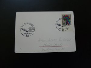 space german rocket commemorative card Germany 1965