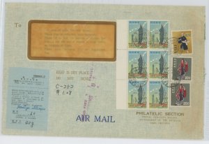 Ryukyu Islands  1969 Official business mailer with customs form; mild wear; ECV $15 +