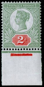 SG199 SPEC K30(1), 2d green & scarlet, LH MINT. Cat £425. 