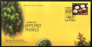 India 2021 Appemidi Mango Fruit GI Tag Special Cover # 7387