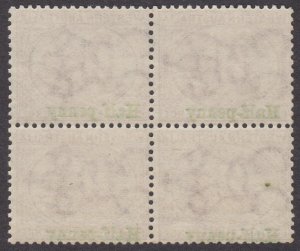 WESTERN AUSTRALIA 1895 SWAN, Green Opt HALF PENNY ON 3D BLOCK