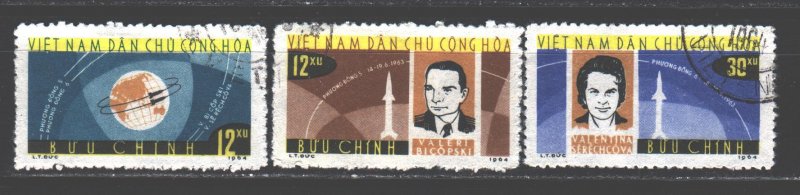 Vietnam. 1964. 298-300. Space. USED.