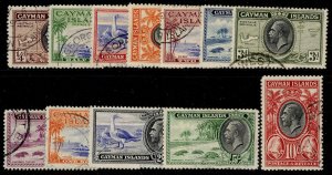CAYMAN ISLANDS GV SG96-107, 1935 complete set, FINE USED. Cat £225.