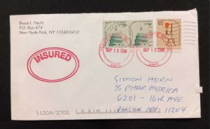 DM)2000, U.S.A, CIRCULATED LETTER WITH DEMOCRACY STAMPS, WASHINGTON CA