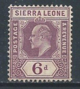 Sierra Leone #85 MH 6p King Edward VII Wmk. 3