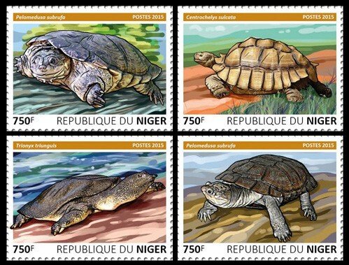 NIGER - 2015 - Turtles/Tortoises - Perf 4v Set - Mint Never Hinged