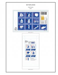 COLOR PRINTED NETHERLANDS 2011-2020 STAMP ALBUM PAGES (159 illustrated pages)