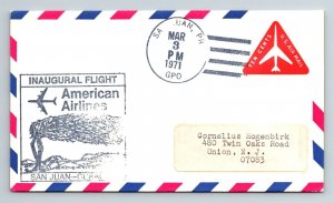 1971 Inaugural Flight American Airlines - San Juan to West Indies - F8735