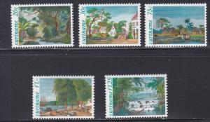 Suriname #  583-587, Illustrations - Scenes, NH, 1/2 Cat.