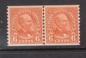 USA #723 VF/NH Line Pair