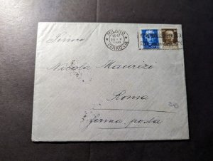 1933 Italy Cover and Folded Letter Milan to Rome