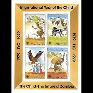 ZAMBIA 1979 - Scott# 199a S/S Children Year NH