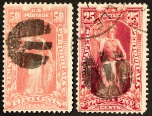 US Stamps # PR118-19 Used F-VF Periodical Scott Value $140.00