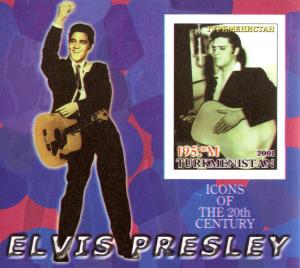 TURKMENISTAN SHEET IMPERF ELVIS PRESLEY 